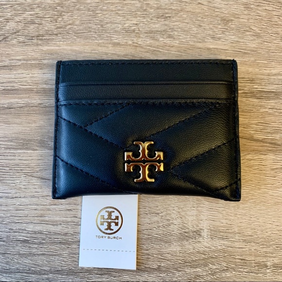 Tory Burch Accessories - Tory Burch Kira Chevron Card Case Wallet in Black